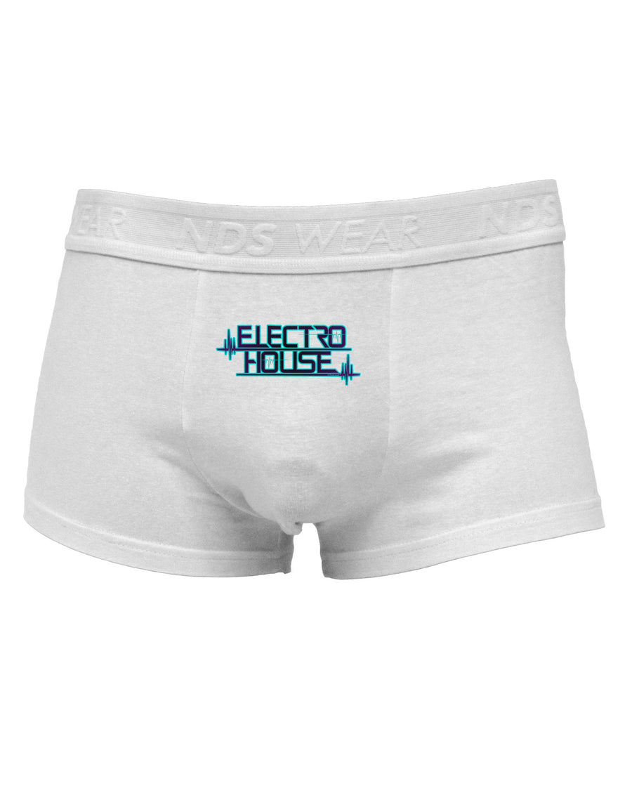 Electro House Bolt Mens Cotton Trunk Underwear-Men's Trunk Underwear-NDS Wear-White-Small-Davson Sales