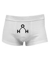 Water Molecule Text Mens Cotton Trunk Underwear by TooLoud-Men's Trunk Underwear-NDS Wear-White-Small-Davson Sales