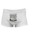 Bernie on Veterans and War Mens Cotton Trunk Underwear-Men's Trunk Underwear-NDS Wear-White-Small-Davson Sales