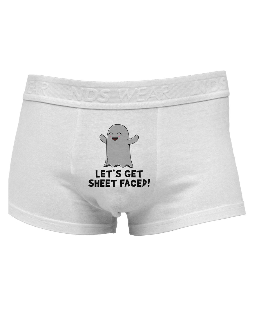 Let's Get Sheet Faced Mens Cotton Trunk Underwear by TooLoud-Men's Trunk Underwear-NDS Wear-White-Small-Davson Sales