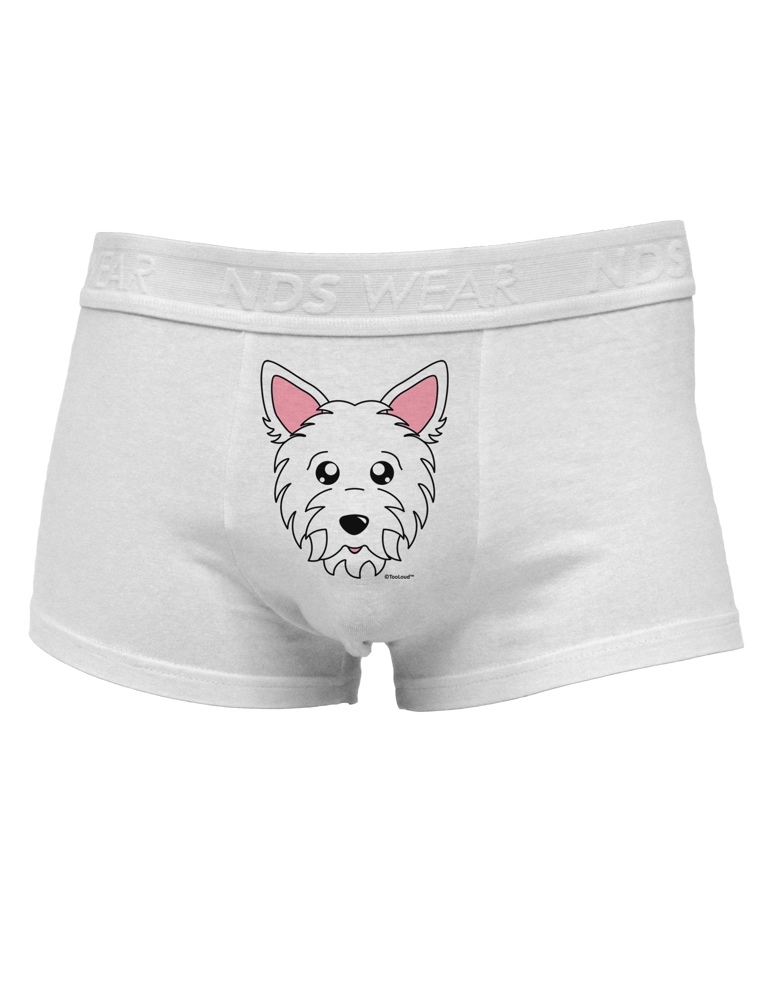 Cute West Highland White Terrier Westie DogMens Cotton Trunk Underwear by TooLoud-Men's Trunk Underwear-TooLoud-White-Small-Davson Sales