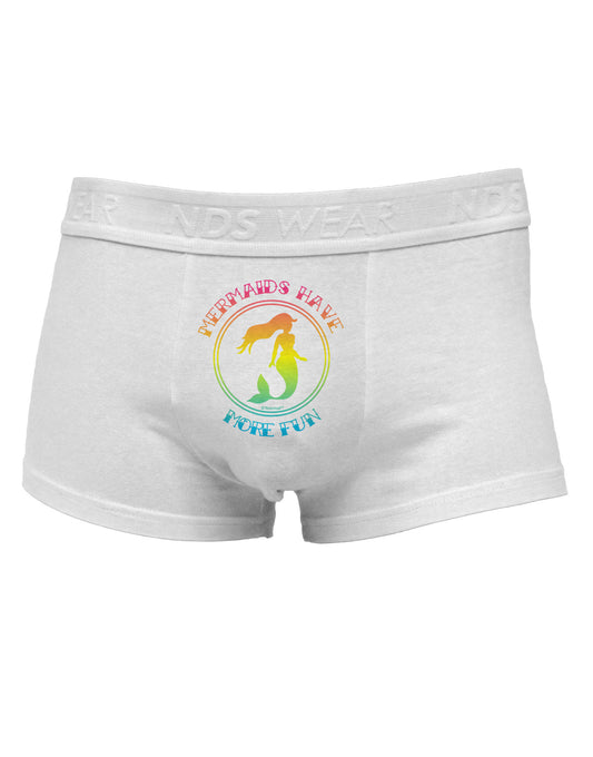 Mermaids Have More Fun - Beachy Colors Mens Cotton Trunk Underwear-Men's Trunk Underwear-NDS Wear-White-Small-Davson Sales