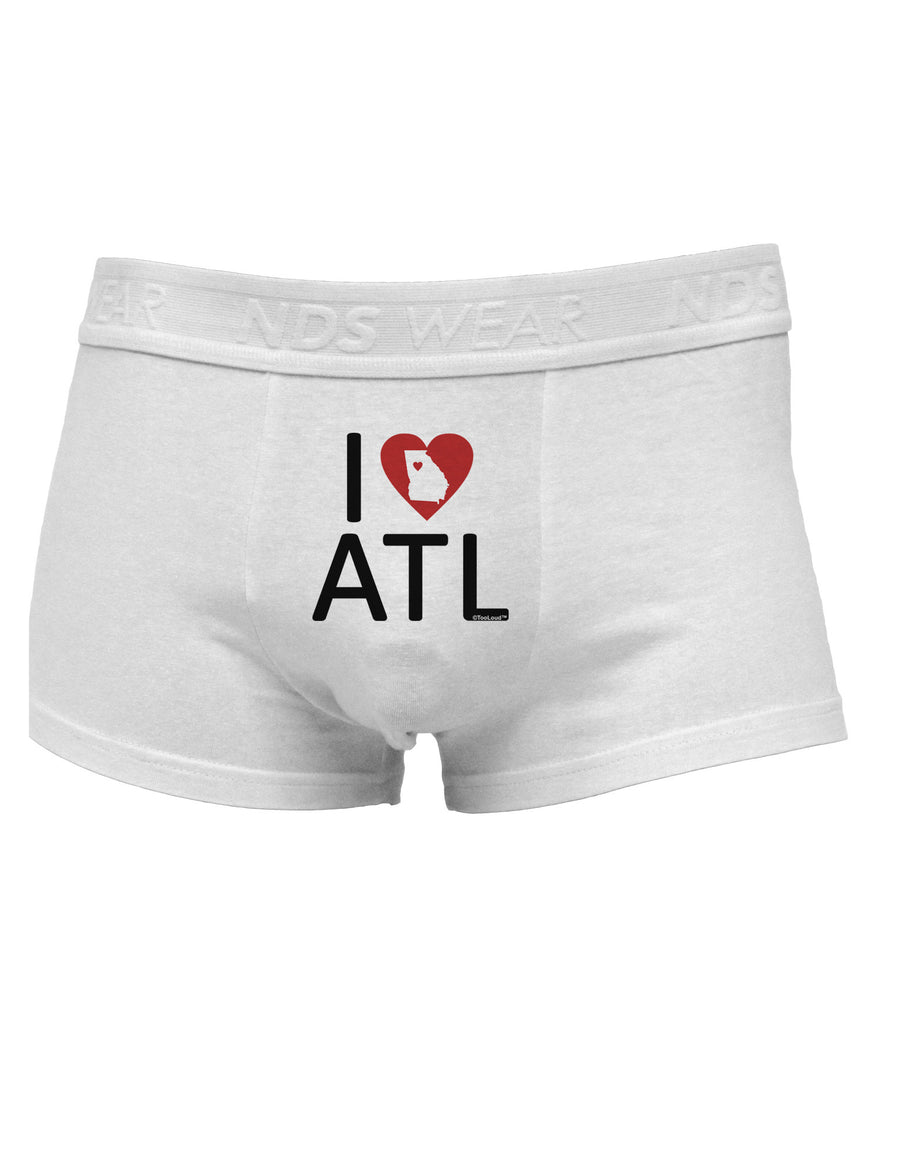 I Heart Atlanta Mens Cotton Trunk Underwear-Men's Trunk Underwear-NDS Wear-White-Small-Davson Sales