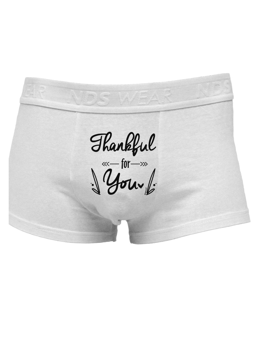 Thankful for you Mens Cotton Trunk Underwear-Men's Trunk Underwear-NDS Wear-White-Small-Davson Sales