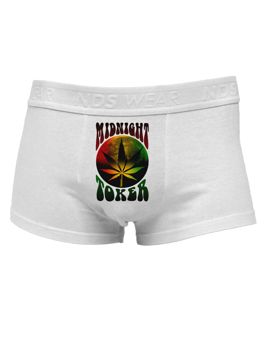 Midnight Toker Marijuana Mens Cotton Trunk Underwear-Men's Trunk Underwear-NDS Wear-White-Small-Davson Sales