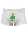 Matching Christmas Design - Elf Family - Brother ElfMens Cotton Trunk Underwear-Men's Trunk Underwear-NDS Wear-White-Small-Davson Sales