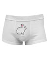 Cute Bunny Rabbit Easter Mens Cotton Trunk Underwear-Men's Trunk Underwear-NDS Wear-White-Small-Davson Sales