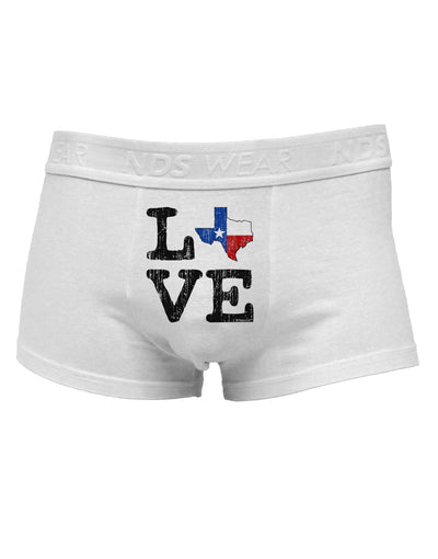 Texas Love Distressed Design Mens Cotton Trunk Underwear by TooLoud-Men's Trunk Underwear-TooLoud-White-Small-Davson Sales