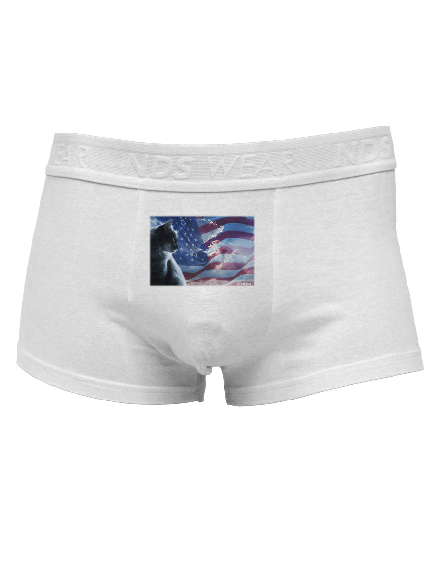 All American Cat Mens Cotton Trunk Underwear by TooLoud-Men's Trunk Underwear-NDS Wear-White-Small-Davson Sales