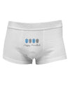 Happy Hanukkah Blue Dreidels Mens Cotton Trunk Underwear-Men's Trunk Underwear-TooLoud-White-Small-Davson Sales