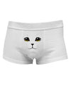 TooLoud Yellow Amber-Eyed Cute Cat Face Mens Cotton Trunk Underwear