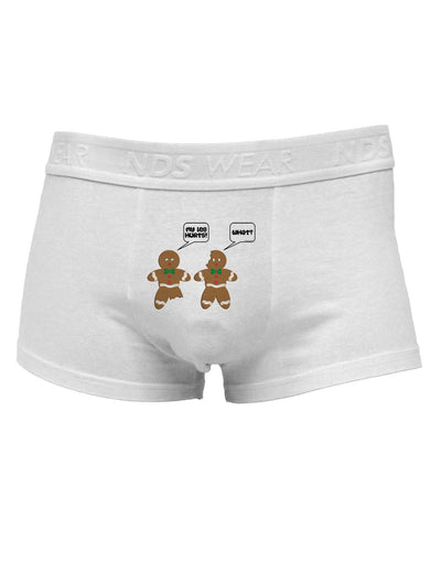 Funny Gingerbread Conversation Christmas Mens Cotton Trunk Underwear-Men's Trunk Underwear-TooLoud-White-Small-Davson Sales