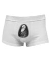 Charles Darwin Black and White Mens Cotton Trunk Underwear by TooLoud-Men's Trunk Underwear-NDS Wear-White-Small-Davson Sales