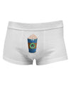 Happy Hanukkah Latte Cup Mens Cotton Trunk Underwear-Men's Trunk Underwear-NDS Wear-White-Small-Davson Sales