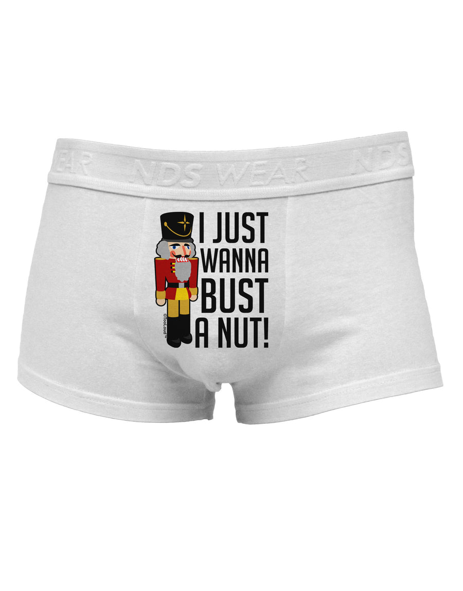 I Just Wanna Bust A Nut Nutcracker Mens Cotton Trunk Underwear by NDS Wear-Men's Trunk Underwear-NDS Wear-White-Small-Davson Sales