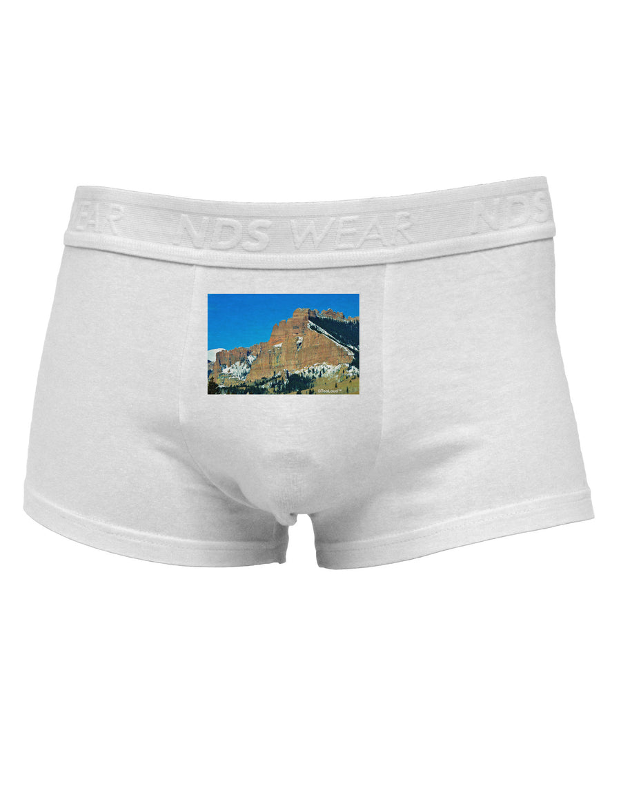 Colorado Snowy Mountains Mens Cotton Trunk Underwear-Men's Trunk Underwear-NDS Wear-White-Small-Davson Sales