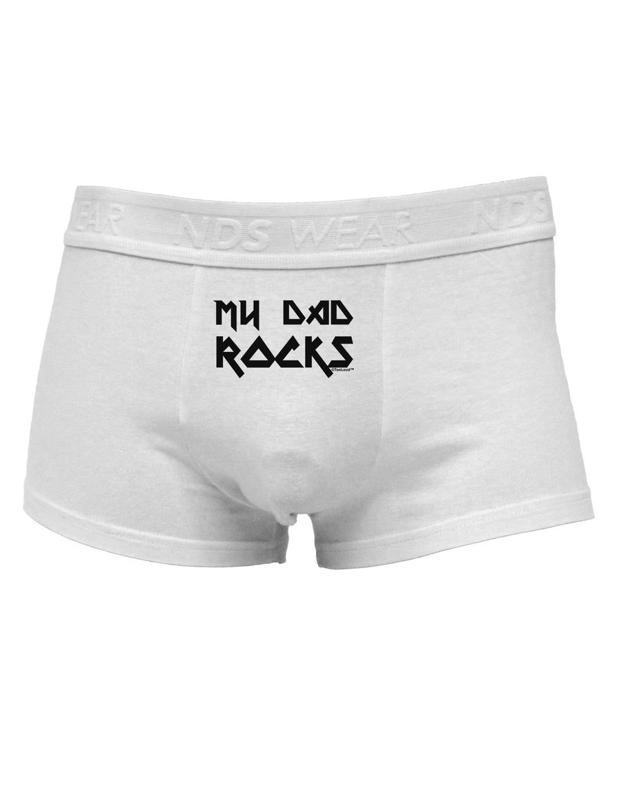 My Dad Rocks Mens Cotton Trunk Underwear by TooLoud-Men's Trunk Underwear-NDS Wear-White-Small-Davson Sales