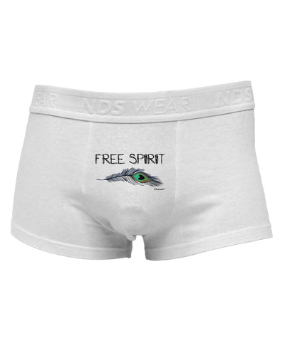 Graphic Feather Design - Free SpiritMens Cotton Trunk Underwear by TooLoud-Men's Trunk Underwear-NDS Wear-White-Small-Davson Sales