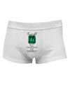 Birthstone Emerald Mens Cotton Trunk Underwear-Men's Trunk Underwear-NDS Wear-White-Small-Davson Sales