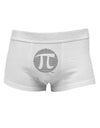 Pi Day Design - Pi Circle Cutout Mens Cotton Trunk Underwear by TooLoud-Men's Trunk Underwear-NDS Wear-White-Small-Davson Sales