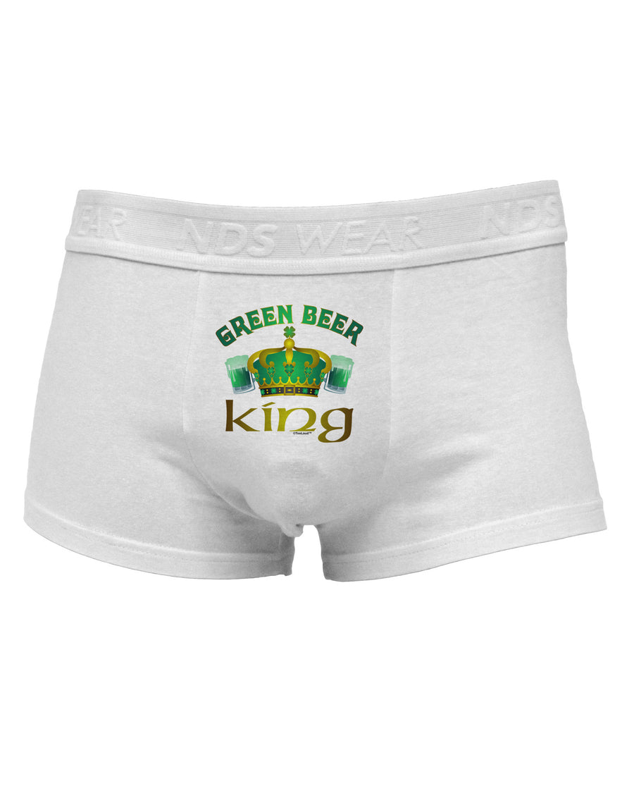 Green Beer King Mens Cotton Trunk Underwear-Men's Trunk Underwear-NDS Wear-White-Small-Davson Sales