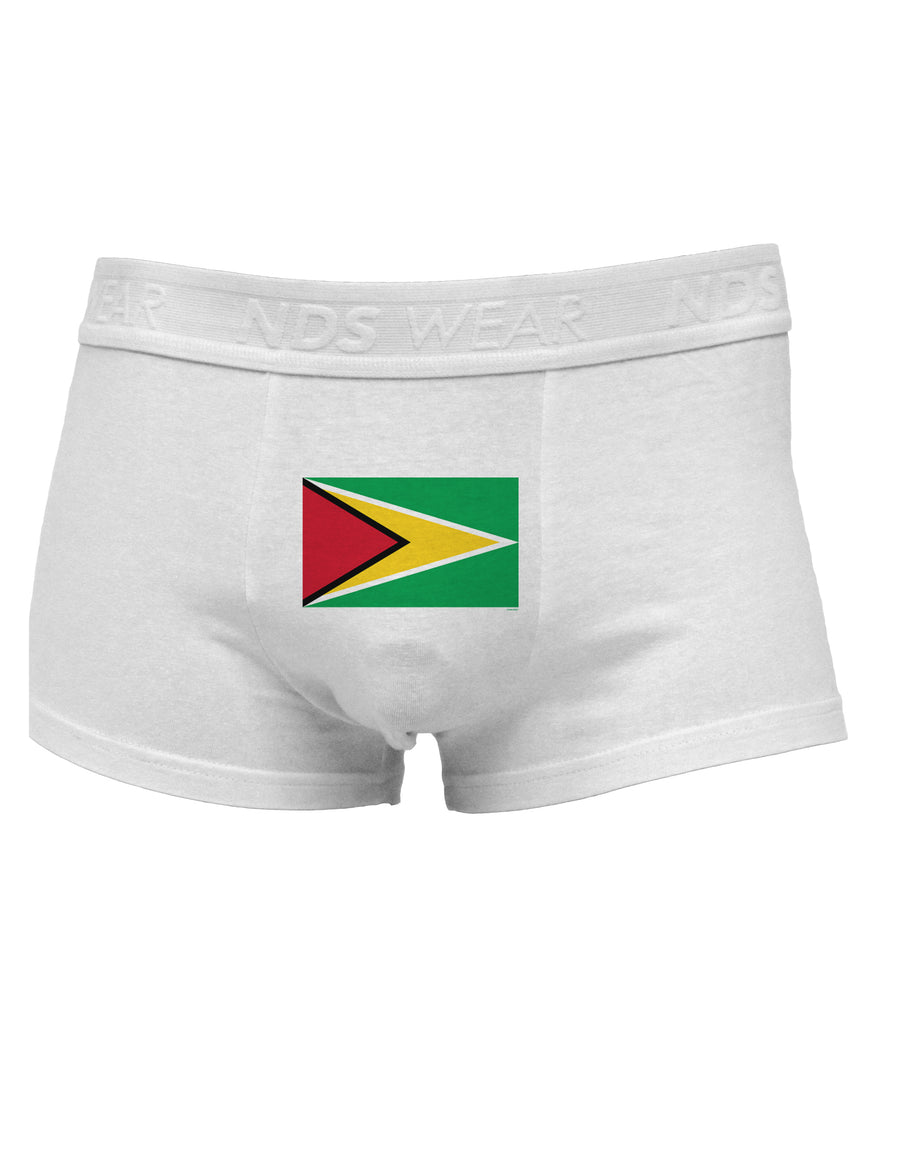 TooLoud Guyana Flag Mens Cotton Trunk Underwear-Men's Trunk Underwear-NDS Wear-White-Small-Davson Sales