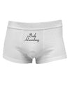 Bah Humbug Design - Script Mens Cotton Trunk Underwear-Men's Trunk Underwear-TooLoud-White-X-Large-Davson Sales