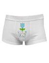 Easter Tulip Design - Blue Mens Cotton Trunk Underwear by TooLoud-Men's Trunk Underwear-NDS Wear-White-Small-Davson Sales