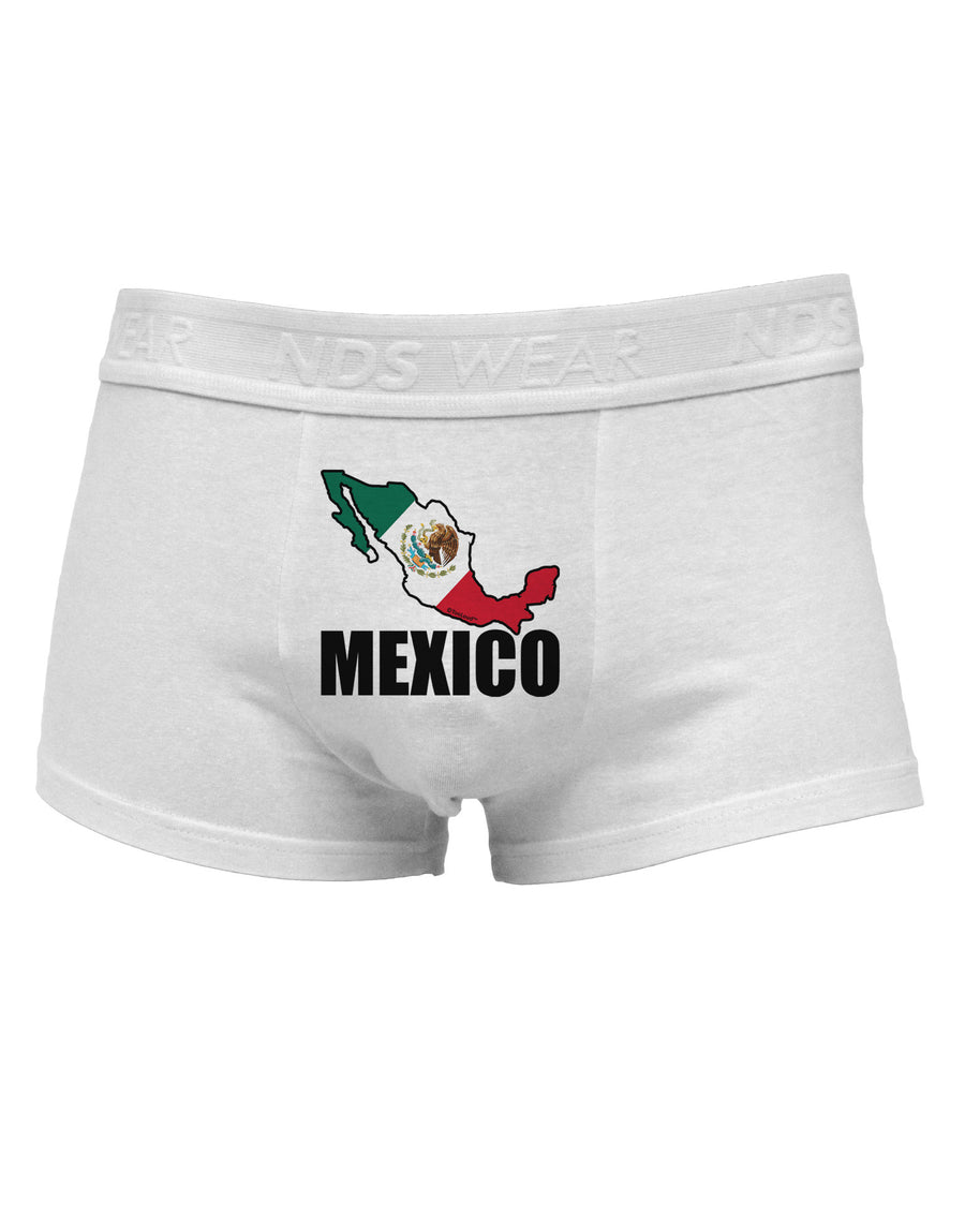 Mexico Outline - Mexican Flag - Mexico Text Mens Cotton Trunk Underwear by TooLoud-Men's Trunk Underwear-NDS Wear-White-Small-Davson Sales