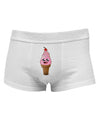 Cute Ice Cream Cone Mens Cotton Trunk Underwear-Men's Trunk Underwear-NDS Wear-White-Small-Davson Sales