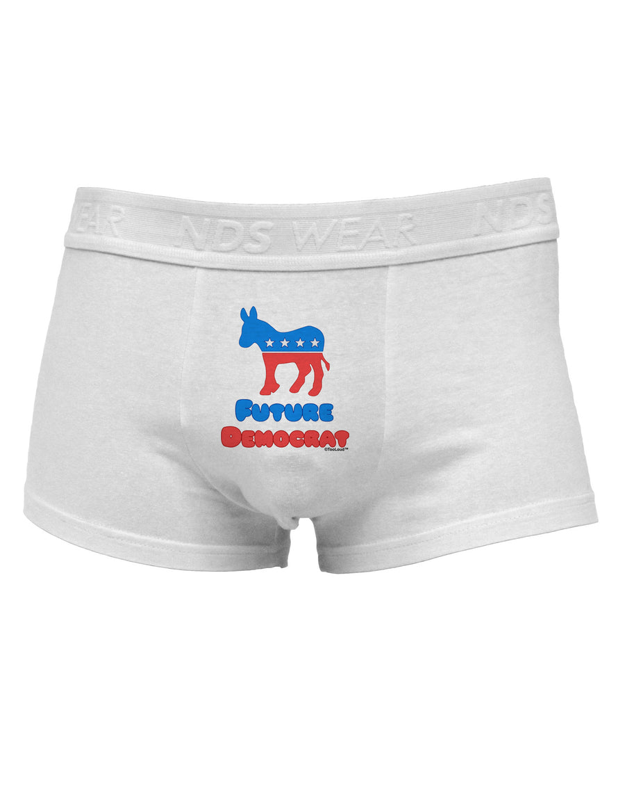 Future Democrat Mens Cotton Trunk Underwear-Men's Trunk Underwear-NDS Wear-White-Small-Davson Sales
