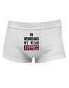 On Wednesdays We Wear FF99CC Mens Cotton Trunk Underwear-Men's Trunk Underwear-NDS Wear-White-Small-Davson Sales