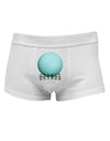 Planet Uranus Text Mens Cotton Trunk Underwear-Men's Trunk Underwear-NDS Wear-White-Small-Davson Sales