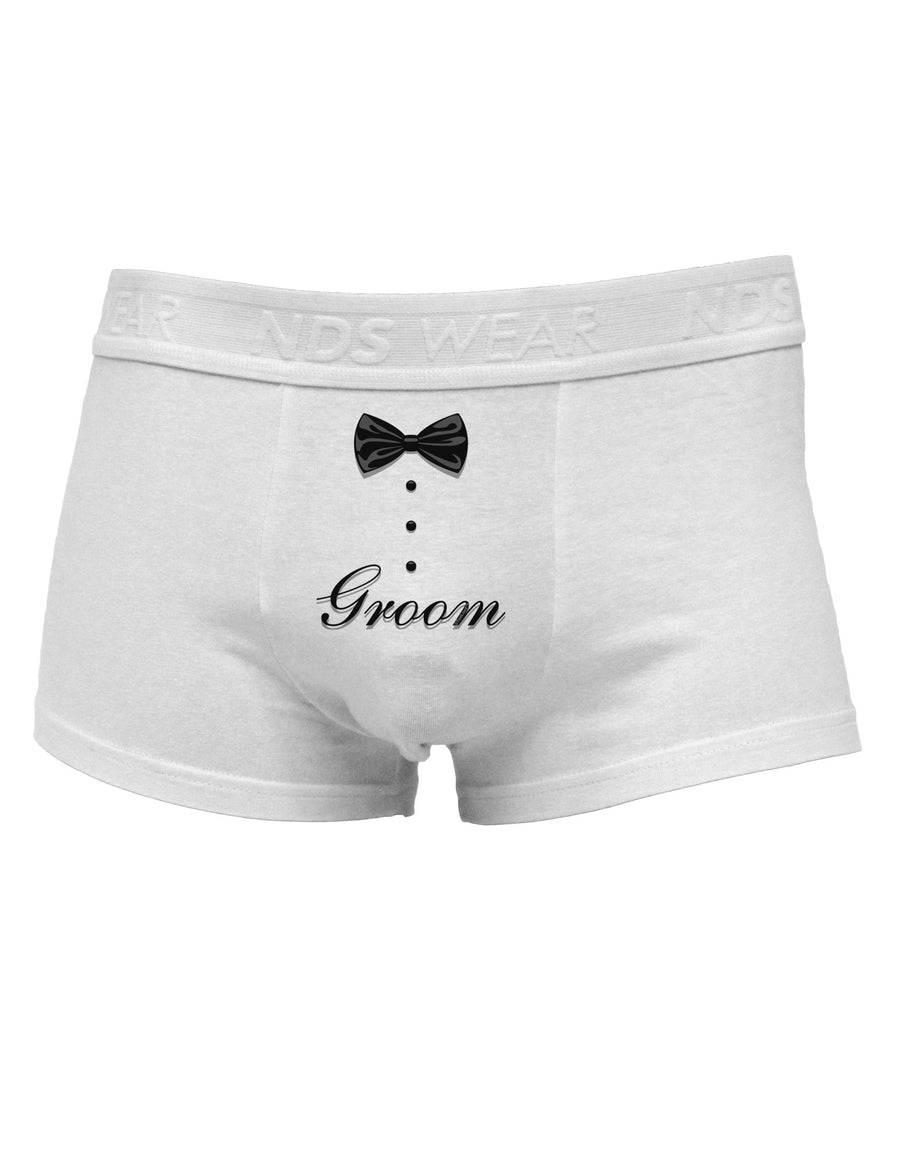 Tuxedo - Groom Mens Cotton Trunk Underwear-Men's Trunk Underwear-NDS Wear-White-Small-Davson Sales