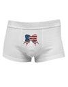 Patriotic Bow Mens Cotton Trunk Underwear-Men's Trunk Underwear-NDS Wear-White-Small-Davson Sales