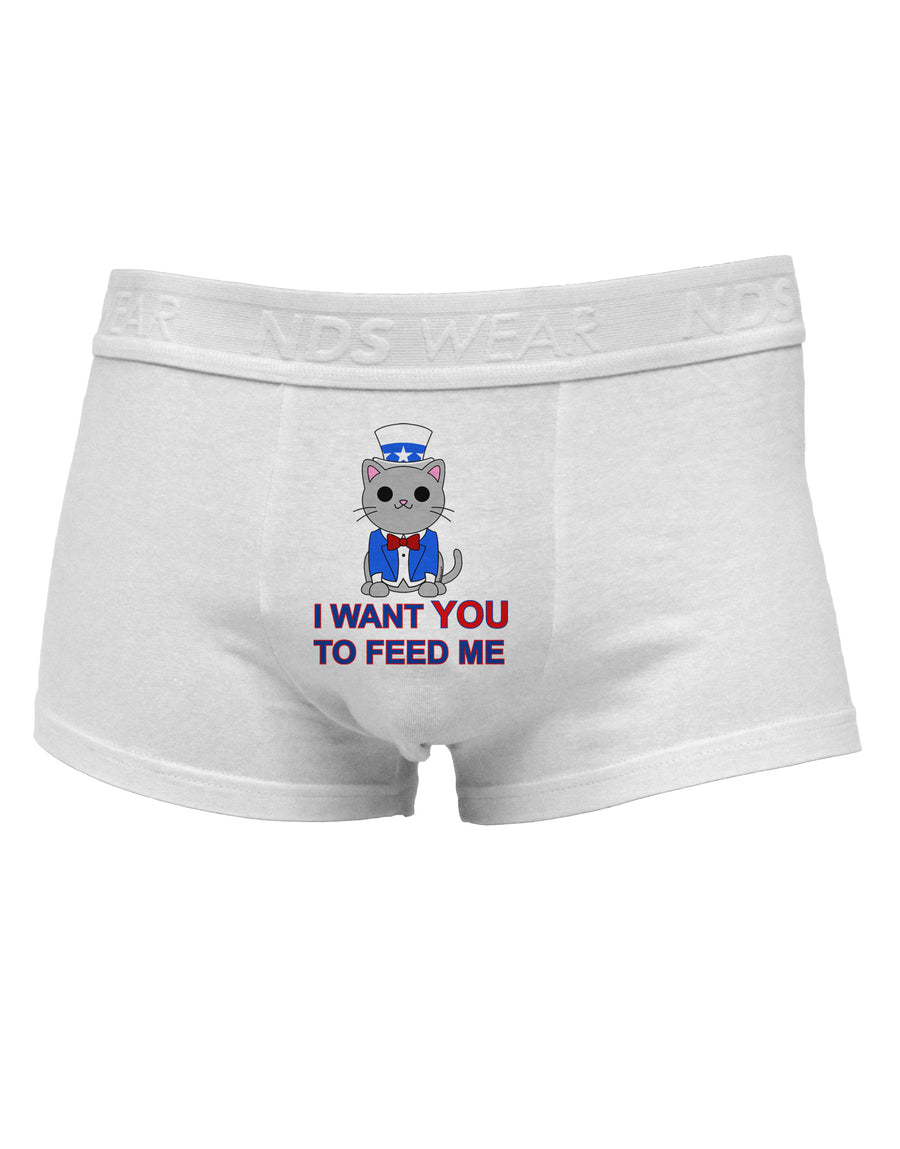 Patriotic Cat I Want You Mens Cotton Trunk Underwear by TooLoud-Men's Trunk Underwear-NDS Wear-White-Small-Davson Sales