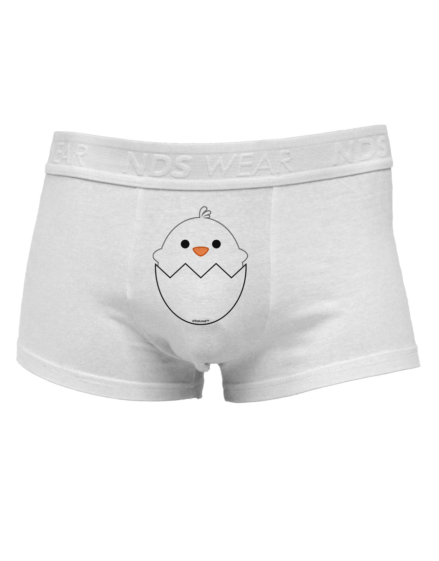 Cute Hatching Chick - White Mens Cotton Trunk Underwear by TooLoud-Men's Trunk Underwear-NDS Wear-White-Small-Davson Sales