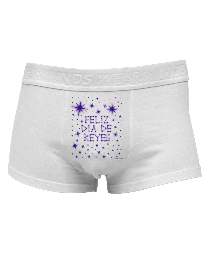 Feliz Dia de Reyes - Estrellas Brillantes Mens Cotton Trunk Underwear by TooLoud-Men's Trunk Underwear-TooLoud-White-Small-Davson Sales