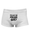 Turning the Power On Mens Cotton Trunk Underwear-Men's Trunk Underwear-NDS Wear-White-Small-Davson Sales