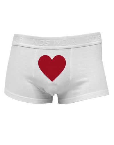 Big Red Heart Valentine's DayMens Cotton Trunk Underwear-Men's Trunk Underwear-NDS Wear-White-Small-Davson Sales