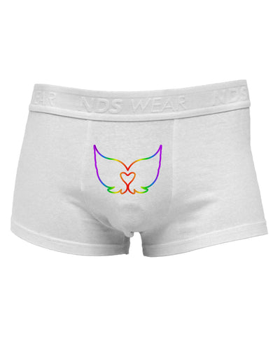 Cute Rainbow Angel Wings Heart Mens Cotton Trunk Underwear-Men's Trunk Underwear-TooLoud-White-Small-Davson Sales