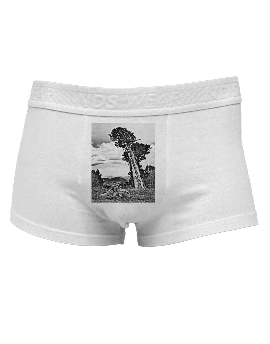 Colorado Landscape Monochrome Mens Cotton Trunk Underwear-Men's Trunk Underwear-NDS Wear-White-Small-Davson Sales