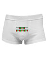 Merry Christmas Lights Red and Green Mens Cotton Trunk Underwear-Men's Trunk Underwear-TooLoud-White-Small-Davson Sales