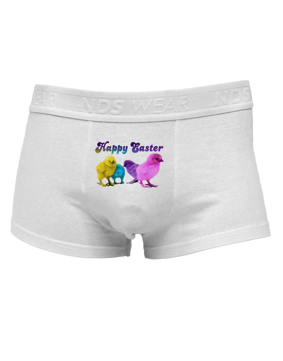 Happy Easter Peepers Mens Cotton Trunk Underwear-Men's Trunk Underwear-NDS Wear-White-Small-Davson Sales