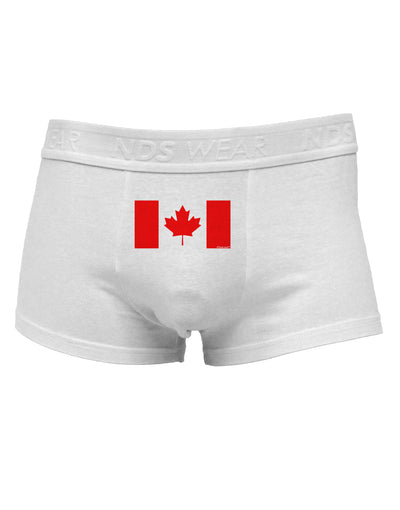 Canadian Flag Maple Leaf ColorsMens Cotton Trunk Underwear-Men's Trunk Underwear-TooLoud-White-Small-Davson Sales