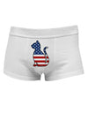 Patriotic Cat Design Mens Cotton Trunk Underwear by TooLoud-Men's Trunk Underwear-NDS Wear-White-Small-Davson Sales