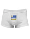 Uruguay Flag Mens Cotton Trunk Underwear-Men's Trunk Underwear-NDS Wear-White-Small-Davson Sales