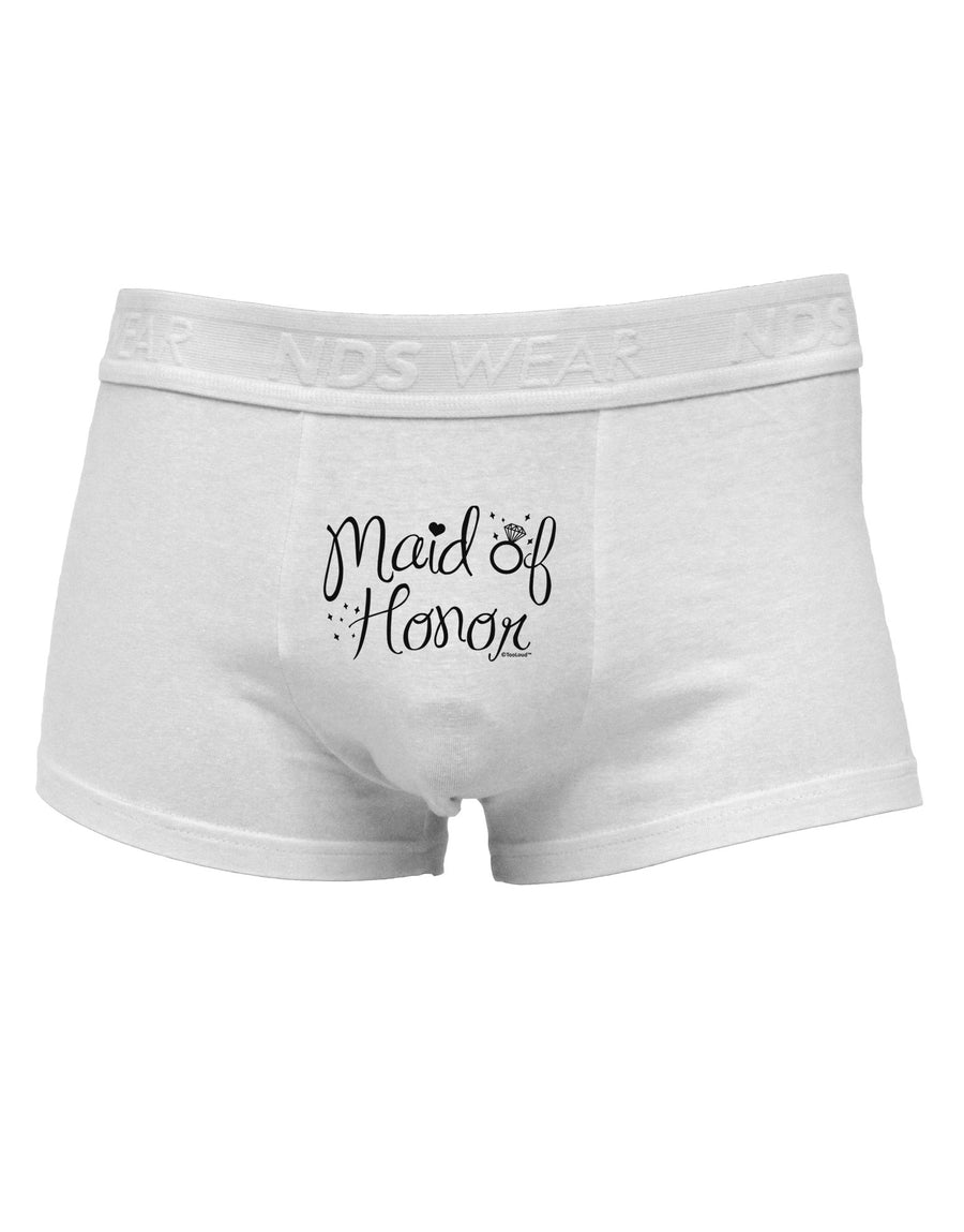 Maid of Honor - Diamond Ring Design Mens Cotton Trunk Underwear-Men's Trunk Underwear-NDS Wear-White-Small-Davson Sales