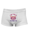 I Can't Bear to be Without You Mens Cotton Trunk Underwear by NDS Wear-Men's Trunk Underwear-NDS Wear-White-Small-Davson Sales