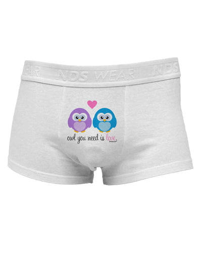 Owl You Need Is LoveMens Cotton Trunk Underwear by TooLoud-Men's Trunk Underwear-NDS Wear-White-Small-Davson Sales